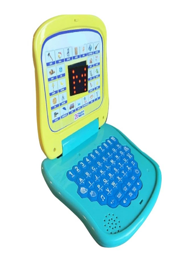 إستلو لعبة كمبيوتر محمول للأطفال من إستيلو لتعليم الأرقام والحروف الأبجدية | لعبة كمبيوتر تعليمية للأطفال من عمر سنتين إلى ست سنوات | لعبة كمبيوتر محمول للأطفال مع أنشطة ممتعة وأصوات وموسيقى - أزرق - Image 1